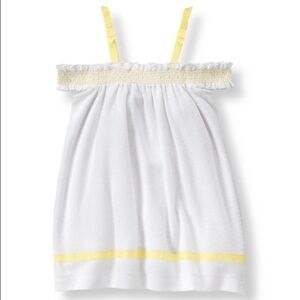 Janie and Jack white terry cover-up / summer dress Size 3-6 Months New with tag
